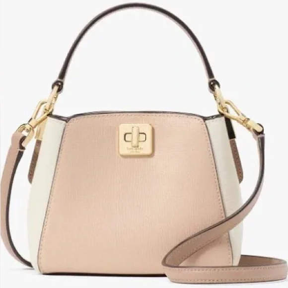 Kate Spade Chic Phoebe Mini Top Handle Crossbody Bag Purse NWT Beige Cream NEW - Picture 11 of 11